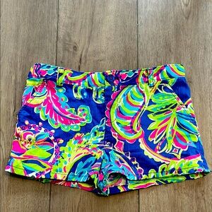 Girls Lilly Pulitzer shorts multi color- cotton - adjustable waist band